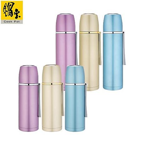 鍋寶 316超真空彈頭保溫瓶480ml+400ml-2入組(多色任選)紫+藍