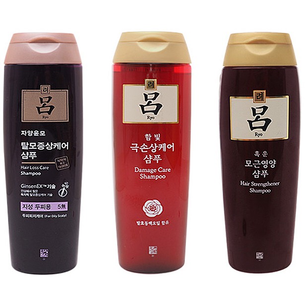 韓國Ryo呂 洗髮精180g/180ml修護受損髮/滋養/控油【小三美日】D290008