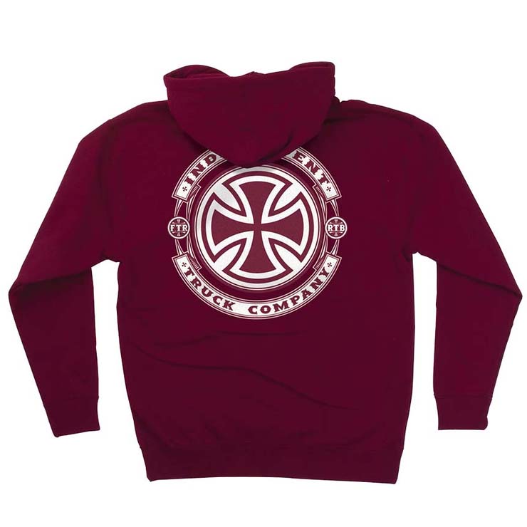 Independent - 44251963-MAR Steady Zip Sweatshirt 連帽外套 (酒紅)
