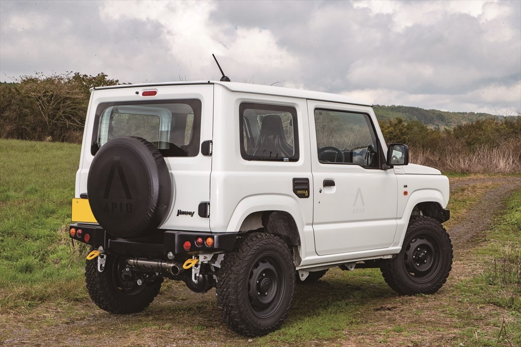 ジムニーJB23用 APIO ホワイト フロントグリル JB23 ジムニー フロント