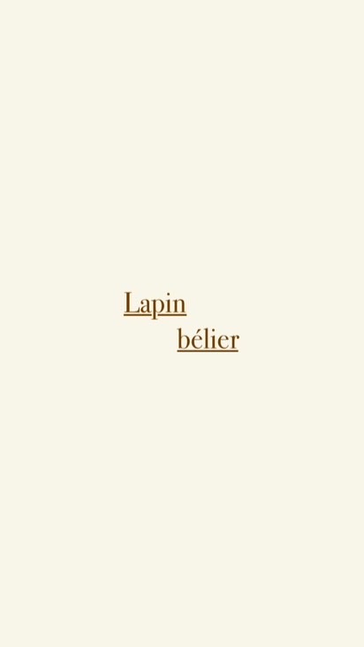 Lapin bélier