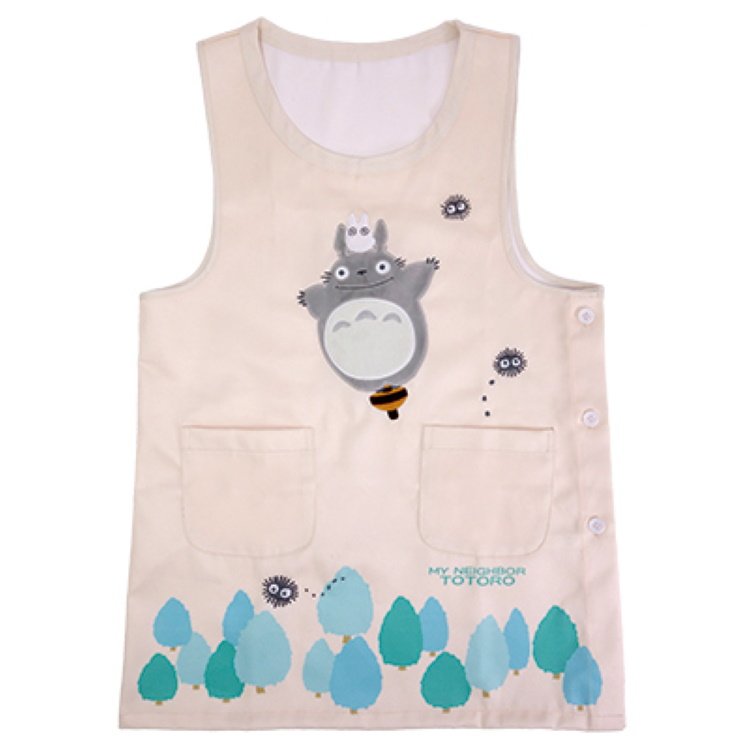 真愛日本 印花H型圍裙 龍貓空中漫步 圍裙 廚房圍裙 烘培圍裙 園藝圍裙 餐廳圍裙 咖啡店 花店圍裙 畫畫圍裙 工作圍裙