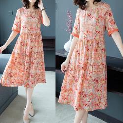 韓國K.W. (預購)韓式名媛美女系專屬碎花洋裝