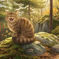 山中遇見貓