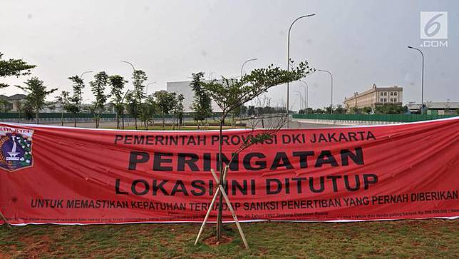 Penampakan Bangunan Proyek Reklamasi yang Disegel Pemprov DKI