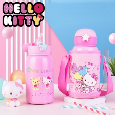 採用高品質304不鏽鋼 可愛KITTY女孩們的最愛 大容量550ML