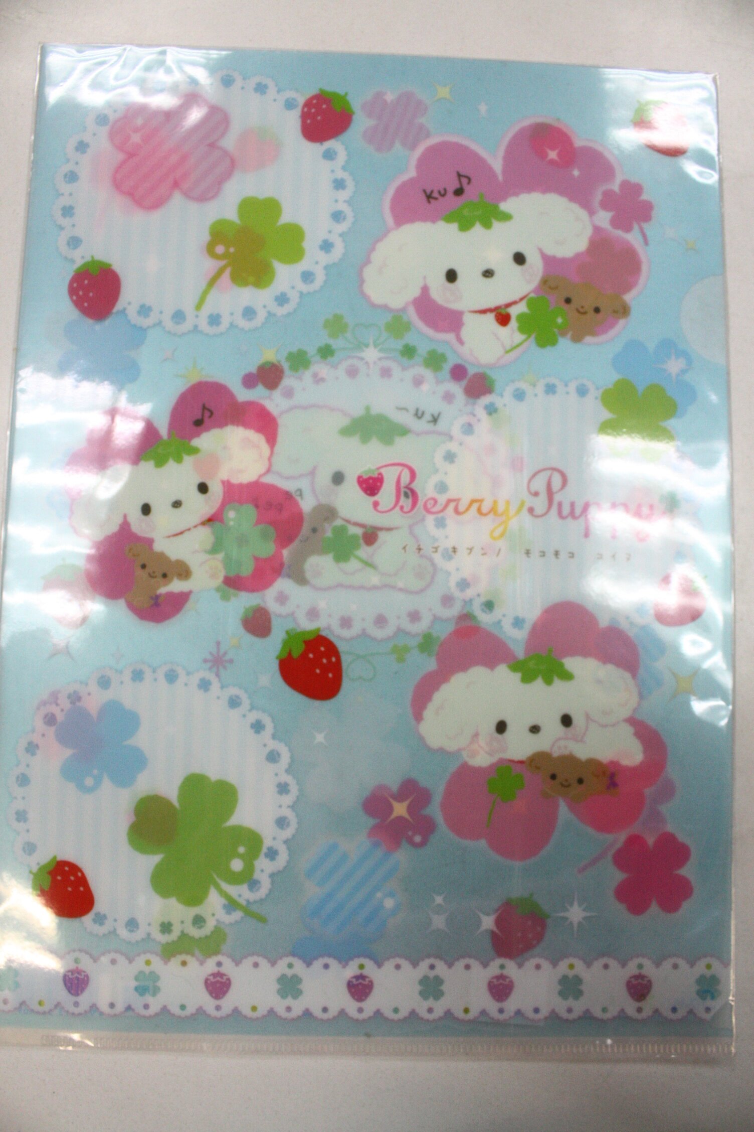 大賀屋 白耳狗 花 領帶 資料夾 文件夾 收納 文具 學生 辦公 資料 整理 A4 日貨 1503110500-39