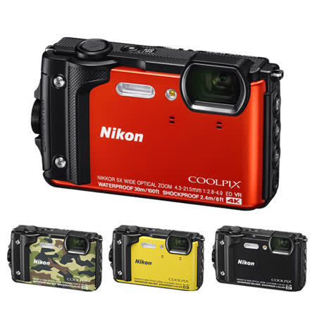 【64G超值全配】Nikon COOLPIX W300 防水運動相機 國祥公司貨-8.31前登錄送EN-EL12原廠電池