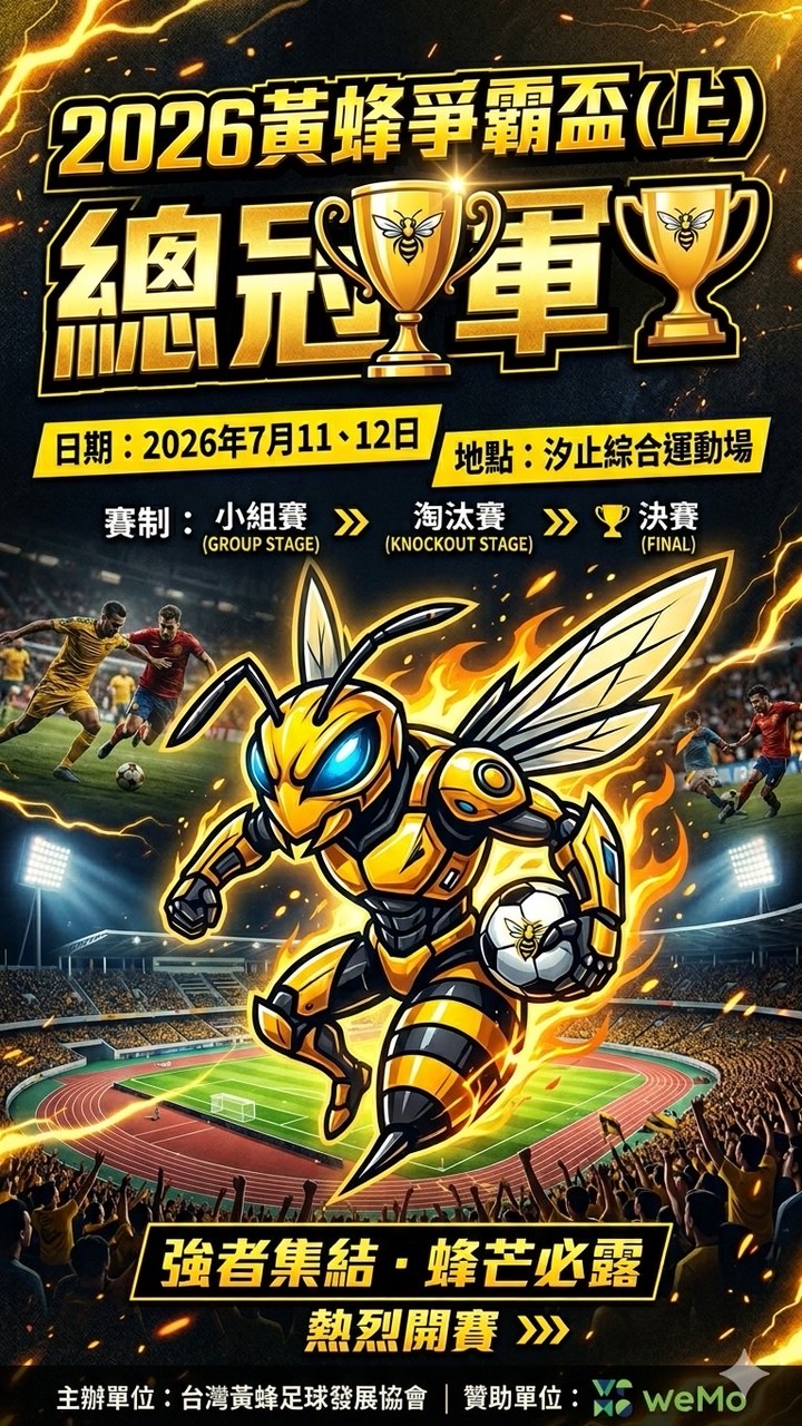 台灣黃蜂足球發展協會-競賽