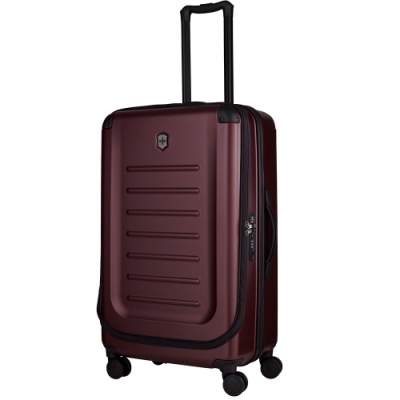 德國拜耳聚碳酸脂(PC)材質 雙把手鋁合金拉桿設計 可額外擴展11公分 360度八輪設計，讓您操作自如