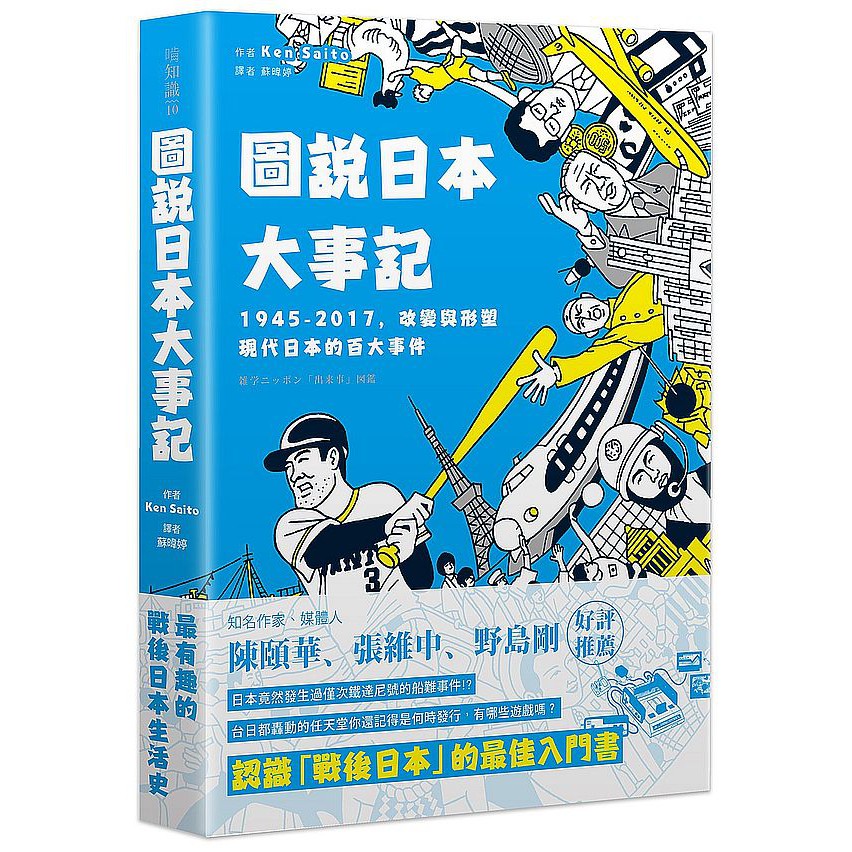 日本從戰後復興，歷經經濟高度成長、泡沫化，再進入高科技時代。 建構出這些時代面貌的，是各種影響當時人們生活的大小事件， 或許有些我們也曾經聽過，但不一定清楚那些事情的來龍去脈， 比方說，你知道嗎…… 