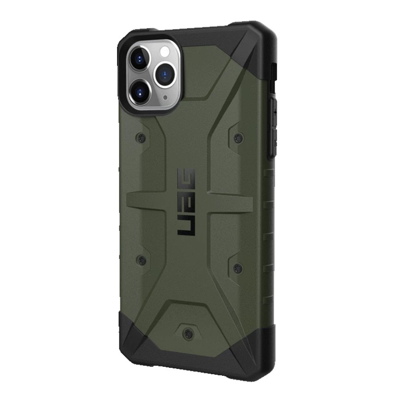 【UAG】iPhone 11Pro/11/11ProMax 實色耐衝擊保護殼裝甲外殼和抗衝擊軟芯羽毛複合結構超大的觸覺按鈕，輕鬆訪問觸摸屏和端口防刮擦防滑墊和屏幕環繞Apple Pay兼容無線充電兼容