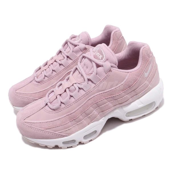 Nike 休閒慢跑鞋 Wmns Air Max 95 PRM 粉紅 米白 白 粉色系 裸色 氣墊 運動鞋 女鞋【PUMP306】 807443-503