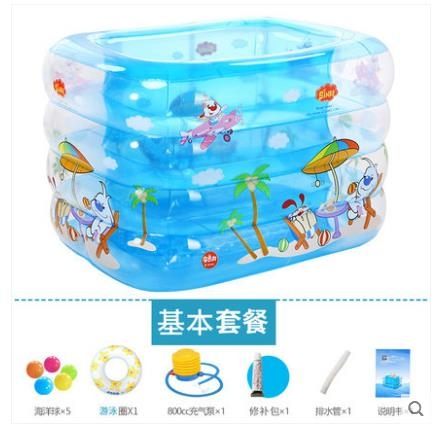 諾澳大號家庭充氣游泳池加厚嬰兒童游泳池寶寶戲水池成人浴缸