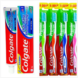 [Colgate 高露潔]三效合一牙膏(180gx12)+Premier高效能潔淨細毛牙刷x12