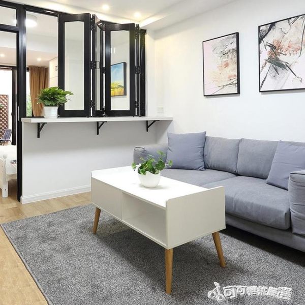 地毯 羊毛地毯臥室床邊客廳地毯北歐ins純色加厚可愛滿鋪家用地毯定 Cocoa YTL