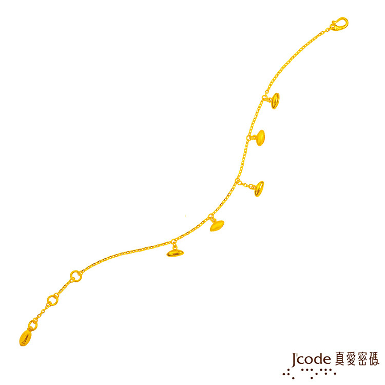 j'code真愛密碼金飾 曼波黃金手鍊