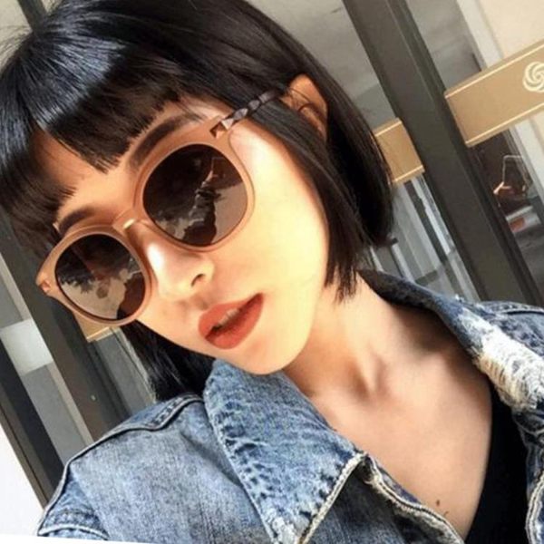 墨鏡 2018春夏新款韓國復古百搭金屬磨砂大框墨鏡簡約茶色時尚太陽鏡【快速出貨八折搶購】