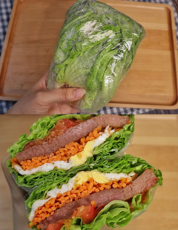 右滑圖片～看小紅書爆紅「蔬菜三明治」減脂，女明星們都在吃！