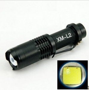 破盤大促銷 XM-L2聚焦 掌心雷手電筒 超亮 全配(1200流明)LED手電筒18650電池 小鋼炮