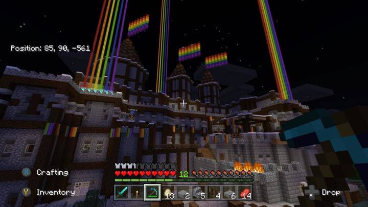 好友因家人不接受出櫃而飽受打擊 Minecraft 玩家改建彩虹城堡為其打氣 遊戲基地 Line Today