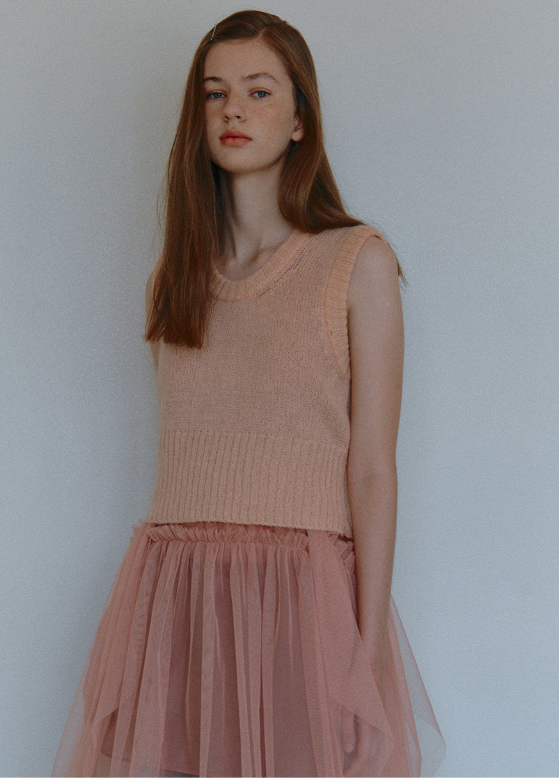 CELITAILS Mohair Knit Vest