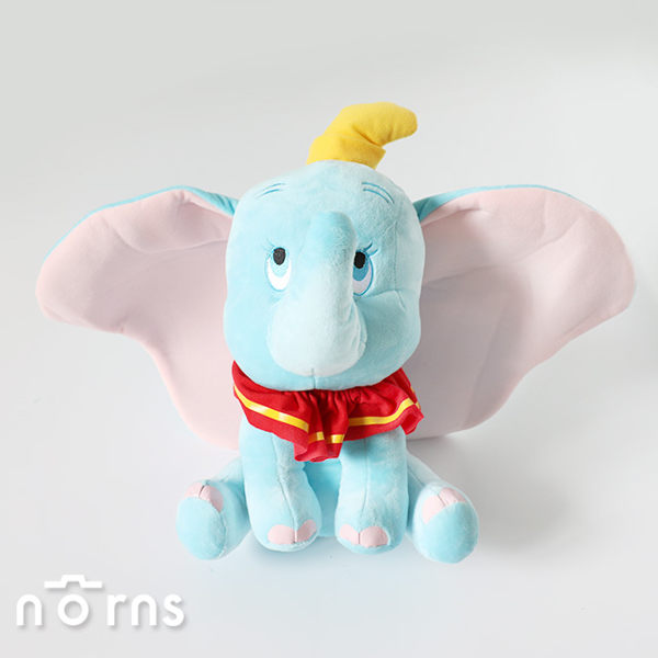 【迪士尼小飛象娃娃 坐姿】Norns 全身30cm 正版授權 呆寶Dumbo 藍色大耳象 絨毛玩偶 動畫電影