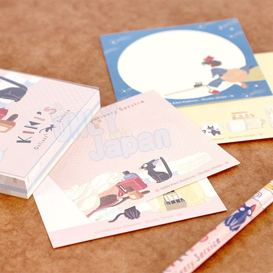 滿999輸碼折50【8SCA-3NVB-6JDU-9IIC】 魔女宅急便 黑貓jiji 宮崎駿 吉卜力 紙張 紙 便條紙 便條紙本 文具 辦公室小物 日本製 4549743325361 日本製便條紙-