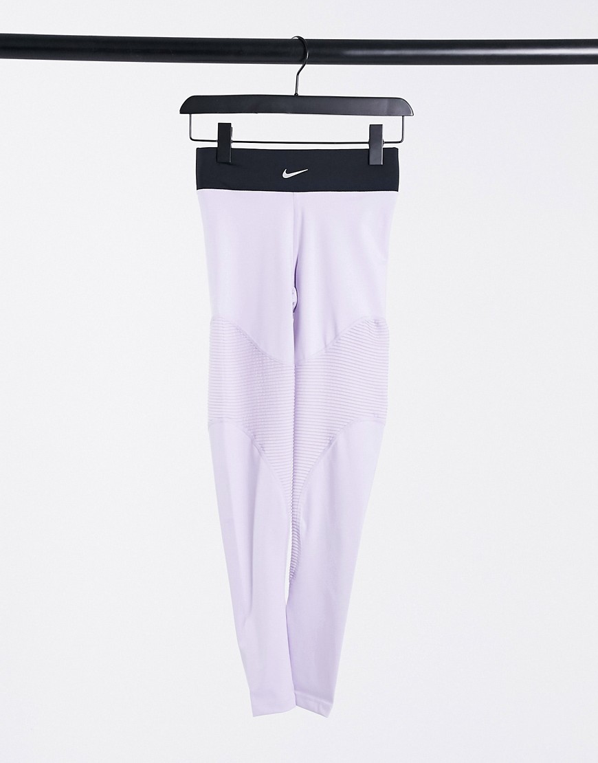 Leggings by Nike Workout mode: activated High rise Elasticated waistband Nike logo print to front Sw