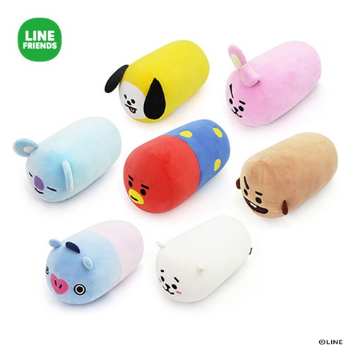 BT21 圓形 長抱枕 - 韓國直送