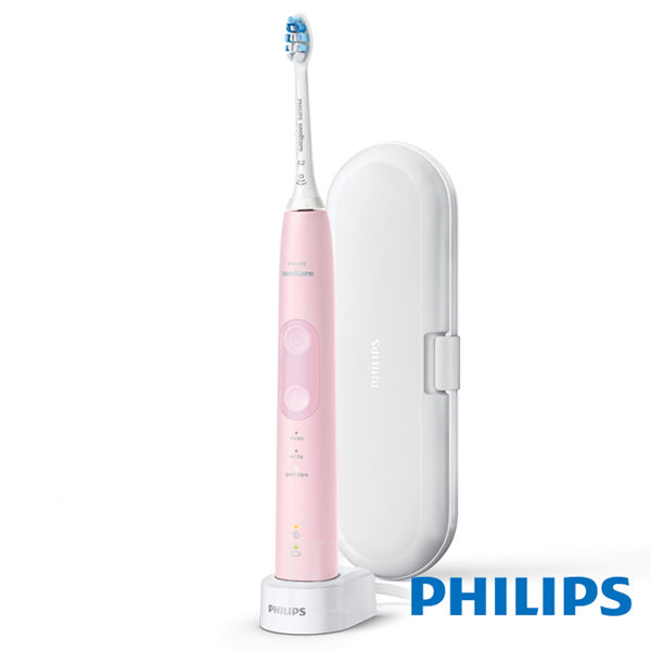 限時8/1-8/31 熱銷款【PHILIPS飛利浦】Sonicare智能護齦音波震動牙刷HX6856/12(甜玫粉)