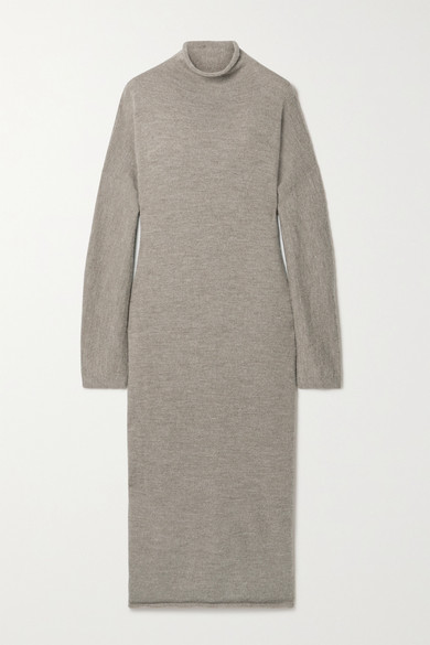 蘑菇灰色羊驼毛美利奴羊毛混纺面料 - 套穿款 - 70% 羊驼毛，30% 美利奴羊毛 - 干洗 - 品牌特定颜色：Mouse - Lauren Manoogian 以自然之美为灵感，特别选用未经处理、