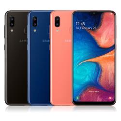 ◎6.4吋/800萬前鏡|◎1300萬+500萬畫素相機|◎3G RAM/32G ROM品牌:Samsung三星種類:智慧手機型號:GalaxyA20顏色:黑色系,橘色系,藍色系處理器類型:八核心主相