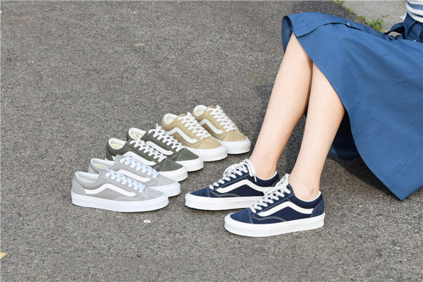 KUMO SHOES-現貨 VANS Style 36 Deacon SF 深藍 牛仔 白 復古 帆布鞋 男女鞋 VN0A3MVLUBA