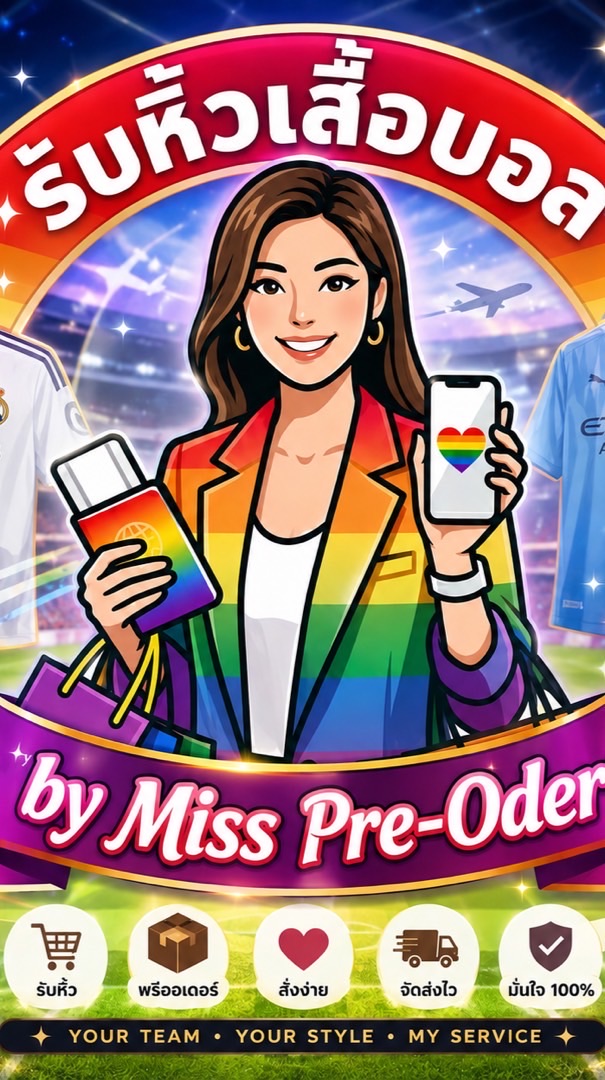 รับหิ้วเสื้อบอล by Miss Pre-Oder