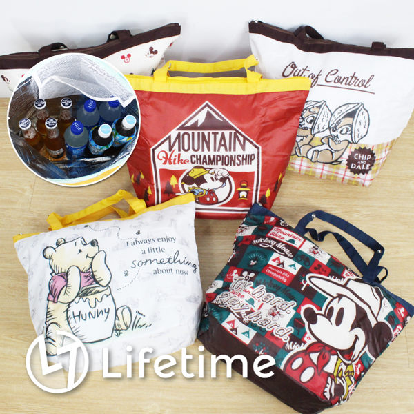 〖LifeTime〗﹝迪士尼野餐保溫袋﹞7-11集點迪士尼 米奇米妮維尼 超大容量 保冷袋 18L B01887