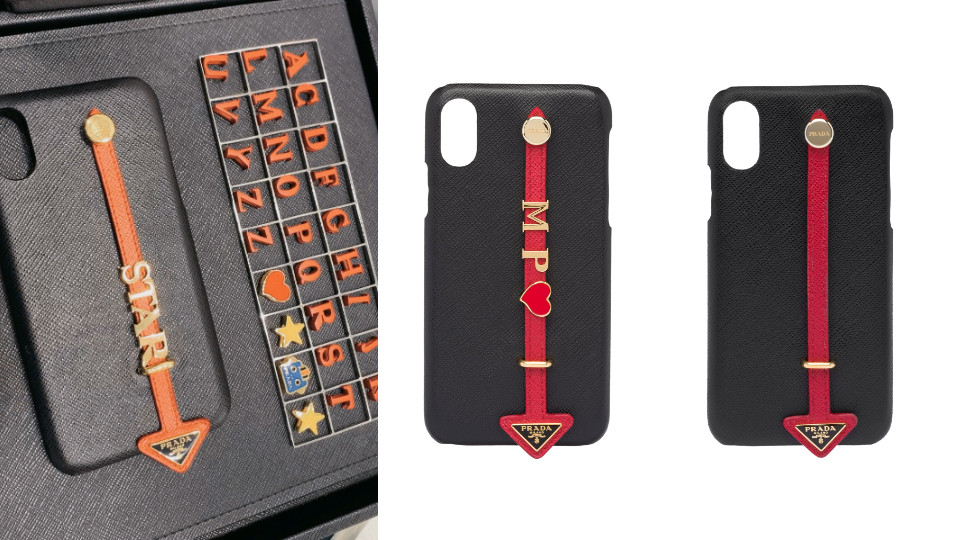 Dior 的 Saddle Oblique iPhone Case 藍/紅色斜紋提花帆布手機套，好像把小型馬鞍包隨手拿在身邊一樣，是不是非常可愛！