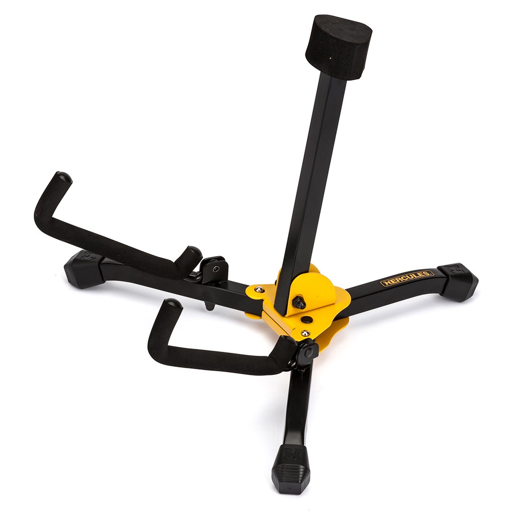 HERCULES 迷你吉他架GS401BB 海克力斯 攜帶型 可摺疊 木吉他架 附袋 GS-401BB -【黃石樂器】