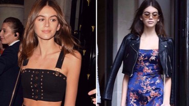 16歲紅遍時裝周！九頭身美少女Kaia Gerber《最新穿搭》穿旗袍展現「逆天長腿」！