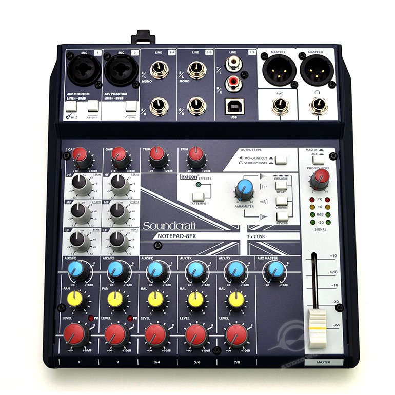 經由Soundcraft USB Audio Control Panel軟體程式，來設定選擇輸入給電腦做錄製兩軌訊號來源。 》Soundcraft / Notepad Series有別於其他小型混音介