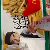 ご飯見せ合いー