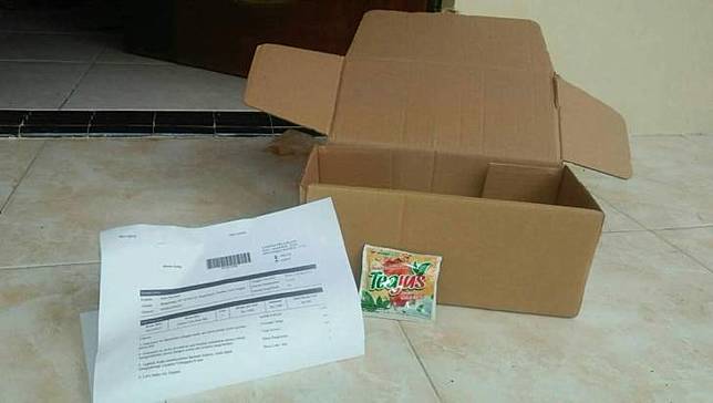 Pesanan teajus sudah sampai via (Facebook/Deni Maulana Ushiro)
