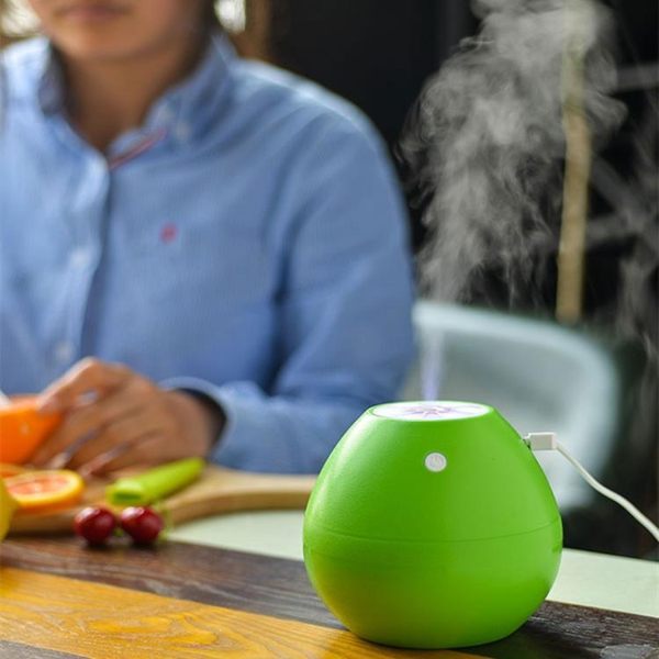 柚子迷你空氣香薰加濕器超聲波辦公室桌面小型家用臥室usb創意禮