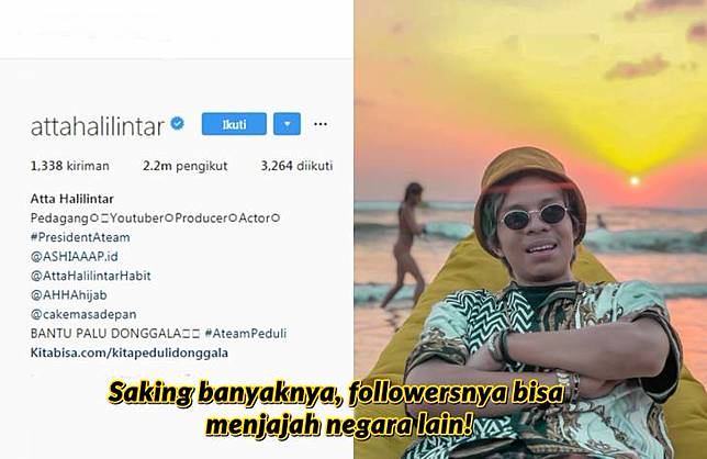 Memamerkan jumlah followers