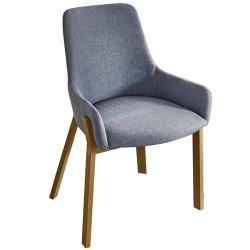 【ATHOME】美式鄉村麻紗綠/藍布鐵藝餐椅(50*53*78cm)喬恩