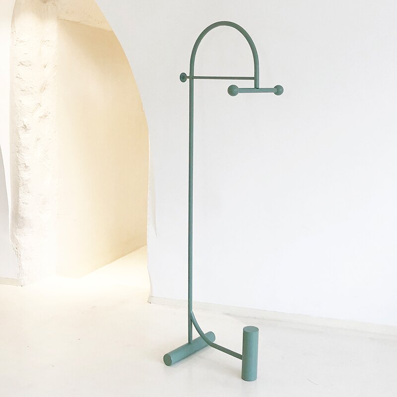 轉角衣帽架 落地衣帽架 簡約掛衣架落地臥室轉角衣帽架落地簡約置物收納極簡易掛衣服架子『cyd12970』