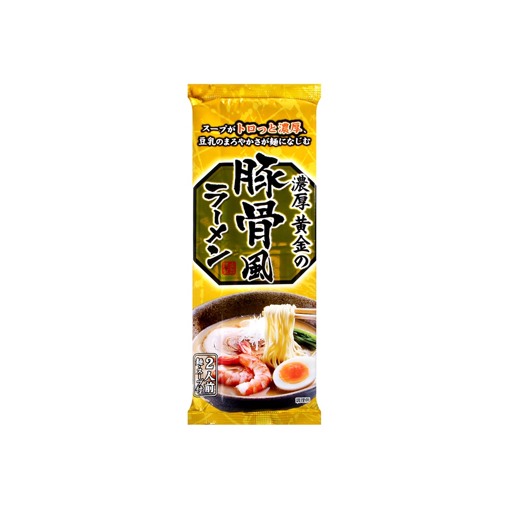 山本製粉 濃厚黃金豚骨風味棒狀拉麵 240g【Donki日本唐吉訶德】