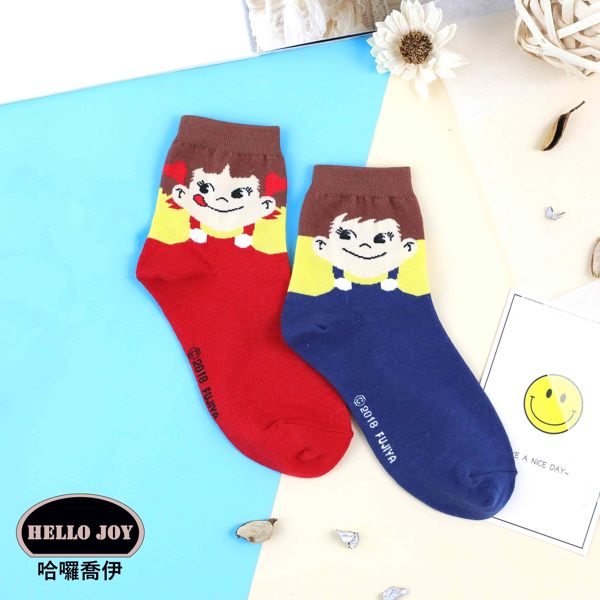 【正韓直送】不二家中筒襪 韓國襪子 長襪 韓襪 女襪 牛奶妹 牛奶弟 peko 韓妞必備 哈囉喬伊 Q3