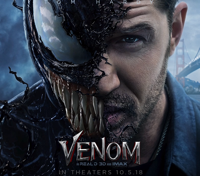 漫威反英雄第一人，蜘蛛人衍生電影《猛毒》 Venom 首支變身預告釋出