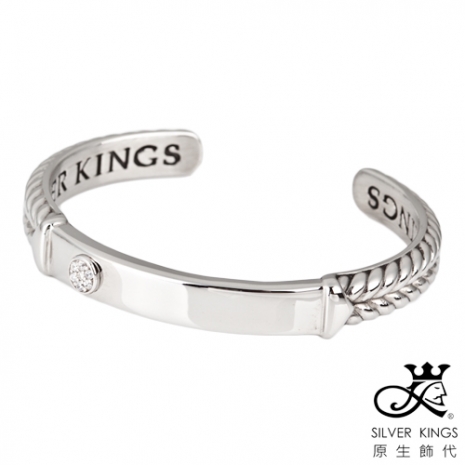 原生飾代SilverKings 幸福枷鎖 316L白鋼手環(男)大(約6.0cm)